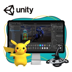 Мир игр на Unity 2D на популярном движке + AI-помощники - КИБЕРшкола программирования для детей, компьютерные курсы для школьников, начинающих и подростков - KIBERone г. Зюзино