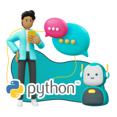 Умный чат-бот на Python - КИБЕРшкола программирования для детей, компьютерные курсы для школьников, начинающих и подростков - KIBERone г. Зюзино