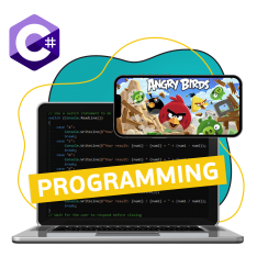 Программирование на C#. Удивительный мир 2D-игр - КИБЕРшкола программирования для детей, компьютерные курсы для школьников, начинающих и подростков - KIBERone г. Зюзино