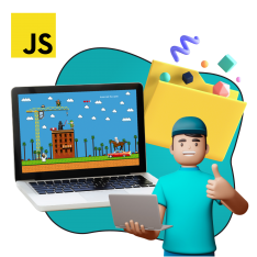 Программирование на JavaScript. Учимся создавать игры! - КИБЕРшкола программирования для детей, компьютерные курсы для школьников, начинающих и подростков - KIBERone г. Зюзино